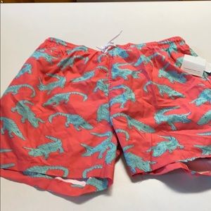 Trunks Beach Wear Alligator print swimming trunks